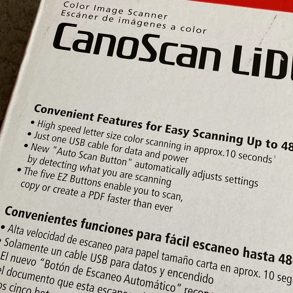 CANON CanoScan LiDE 210 with box